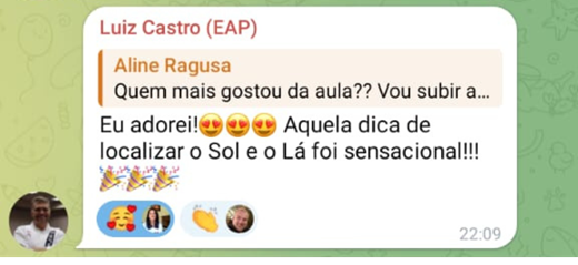 Depoimento Telegram - Regina e Márcio