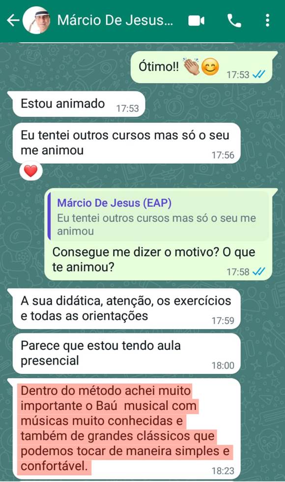 Depoimento Márcio De Jesus sobre o Baú Musical